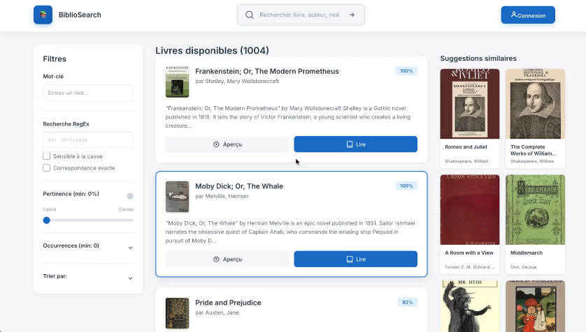 MTR — Moteur de recherche de livres full-stack - 2